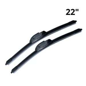 Par de Palhetas Silicone Limpador De Para-brisas - 22"