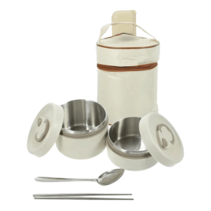 Kit 2 Marmitas Térmicas + Bolsa Térmica - Cores Sortidas