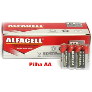 Pilha AA - Alfacell cx. 60 unids.