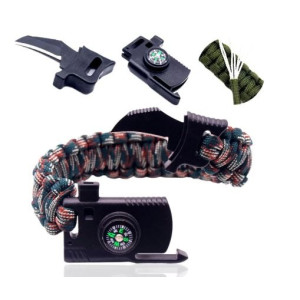 Bracelete Militar Sobrevivência- Cores Sortidas