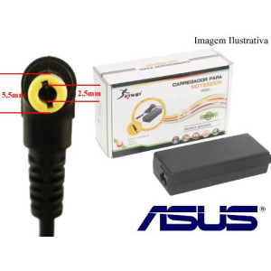 Fonte para Notebook Asus - Positivo - Toshiba - Acer - LG - Samsung 19V - 5.5x2.5mm