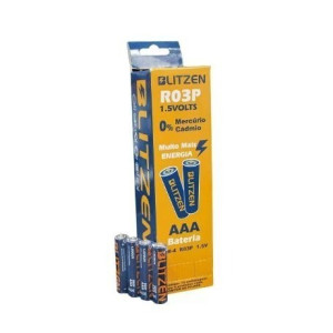 Tubo de Pilha Palito AAA - 60 unidades