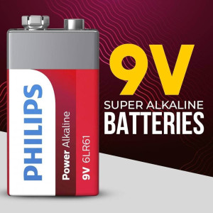 Bateria Alcalina 9V - Philips