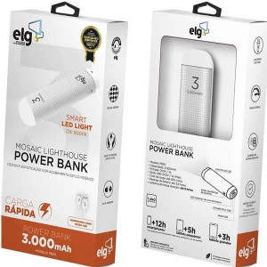 Bateria Externa Portátil 3000mAh  