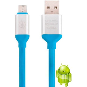 Cabo Celular Micro-USB (V8) - Emborrachado - Cor Sortida