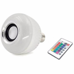 Lâmpada LED Colorida com Som Bluetooth 