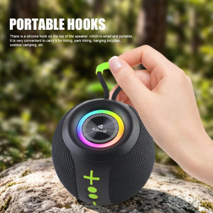 Caixa Som Bluetooth Redonda RGB - TWS