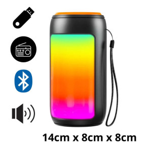 Caixa De Som Bluetooth RGB GTS