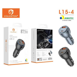 Carregador para Carro Turbo - 87.5W - com Visor