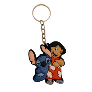 Chaveiro Borracha - Lilo e Stitch