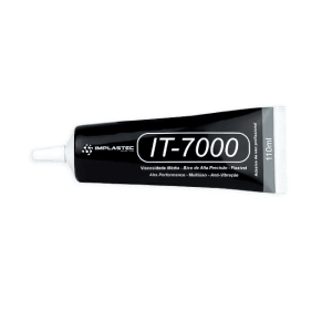 Cola Adesiva Multiuso Preto Implastec It-7000 110ml