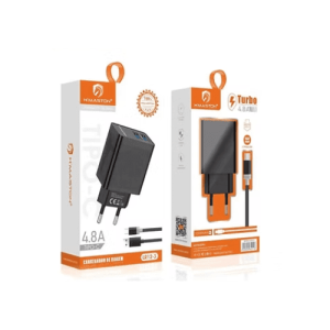 Carregador Turbo 2x USB - Tipo-C - H'Maston