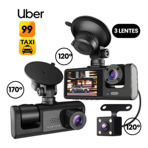 DVR Carro - 3 Câmeras - com Tela