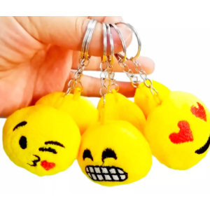 Kit 12 Mini Chaveiros Emojis - Modelos Sortidos