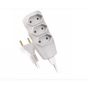 Extensão Elétrica 3 Metros 2P  - Embalagem Blister