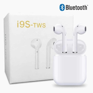 Fones de Ouvido Bluetooth i9S + Carregador Portátil