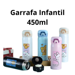 Garrafa Térmica Intantil - 450ml - Sortidas
