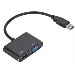 Adaptador USB 3.0 para HDTV / VGA com Áudio 