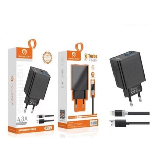 Carregador Turbo 2x USB - iPhone - H'Maston