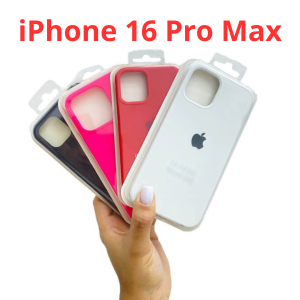 Capa Silicone - iPhone 16 Pro Max - Cores Sortidas