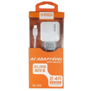 Carregador 2x USB - 2.4A - Kaidi