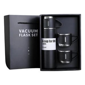 Garrafa Térmica com Copo/Xicara - Cores Sortidas