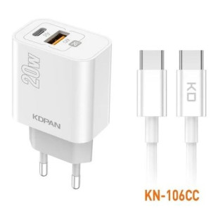 Carregador USB-C para Tipo-C 18W - KDPAN