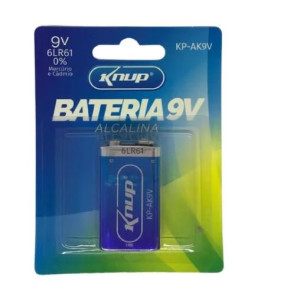 Bateria Alcalina 9V Knup - KP-AK9V