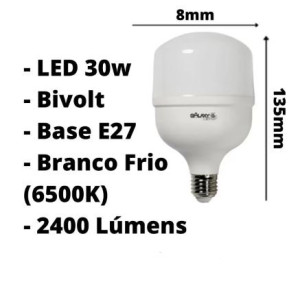 Lâmpada Led 30W Galaxy - 6500K