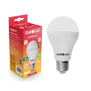 Lâmpada Superled 12W Branco Frio 6500k - Bulbo 