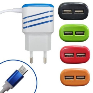 Carregador - V8 - 2x USB - 3.1A