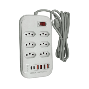 Filtro de Linha 6T+ 4 USB + 2 USB-C - 2M