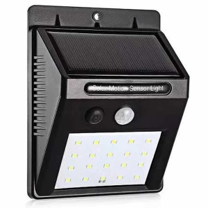 Luminária Solar de Parede com Sensor de Movimento 20 LEDs