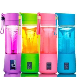 Mini Liquidificador Mixer Juice USB - 6 Lâminas - Cores Sortidas