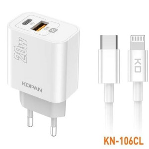 Carregador USB-C para iPhone 18W - KDPAN