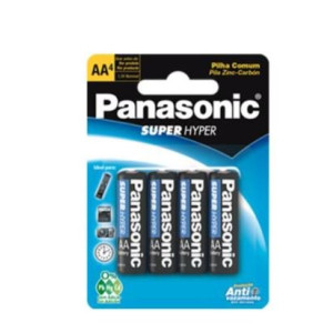 Pilha AA Super Hyper - Panasonic (Cartela com 4)