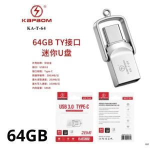 Pen Drive 3.0 - Tipo C + USB - 64GB