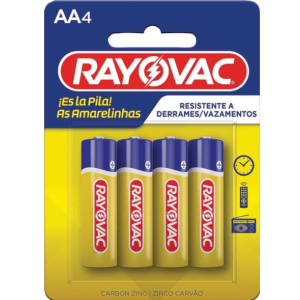 Pilha Comum Rayovac - 4 unidades - AA