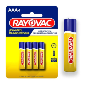 Pilha Palito Rayovac - 4 unidades - AAA