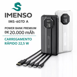 Bateria Externa 20.000mAh - Turbo - Imenso 601D