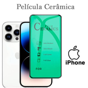 3x Películas Cerâmica - iPhone 6/7/8 Branca