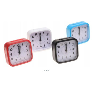 Relógio Despertador De Mesa Quadrado - Cores Sortidas