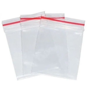 100 Sacos Plásticos Zip Lock 10cm x 14cm