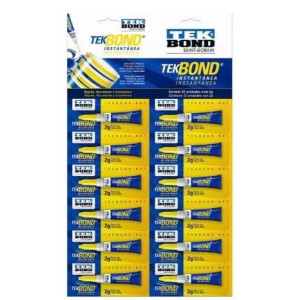 Super Cola TekBond 2G - Cartela 12 Unidades 