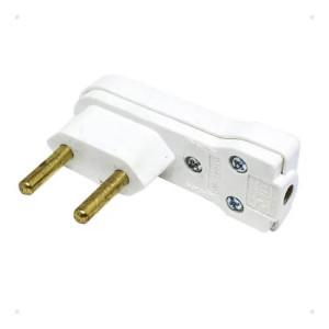 Tomada Elétrica Macho 2P 20A - 90º Graus - 1ª Linha