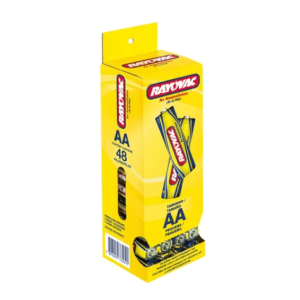 Tubo de Pilha Rayovac - 48 unidades AA
