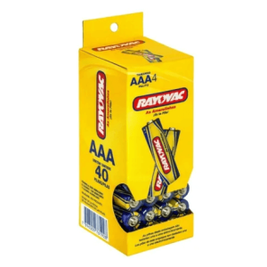 Tubo de Pilha Palito Rayovac - 40 unidades AAA
