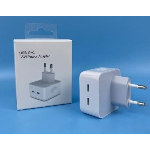 Tomada Dupla USB-C para iPhone 35W