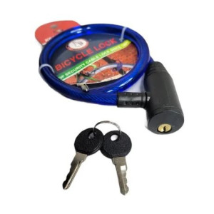 Trava para Bicicleta 65cm*8mm - Cores Sortidas