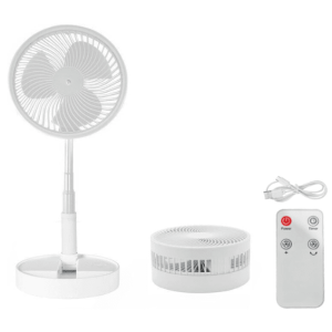 Ventilador de Mesa Portátil Recarregável 